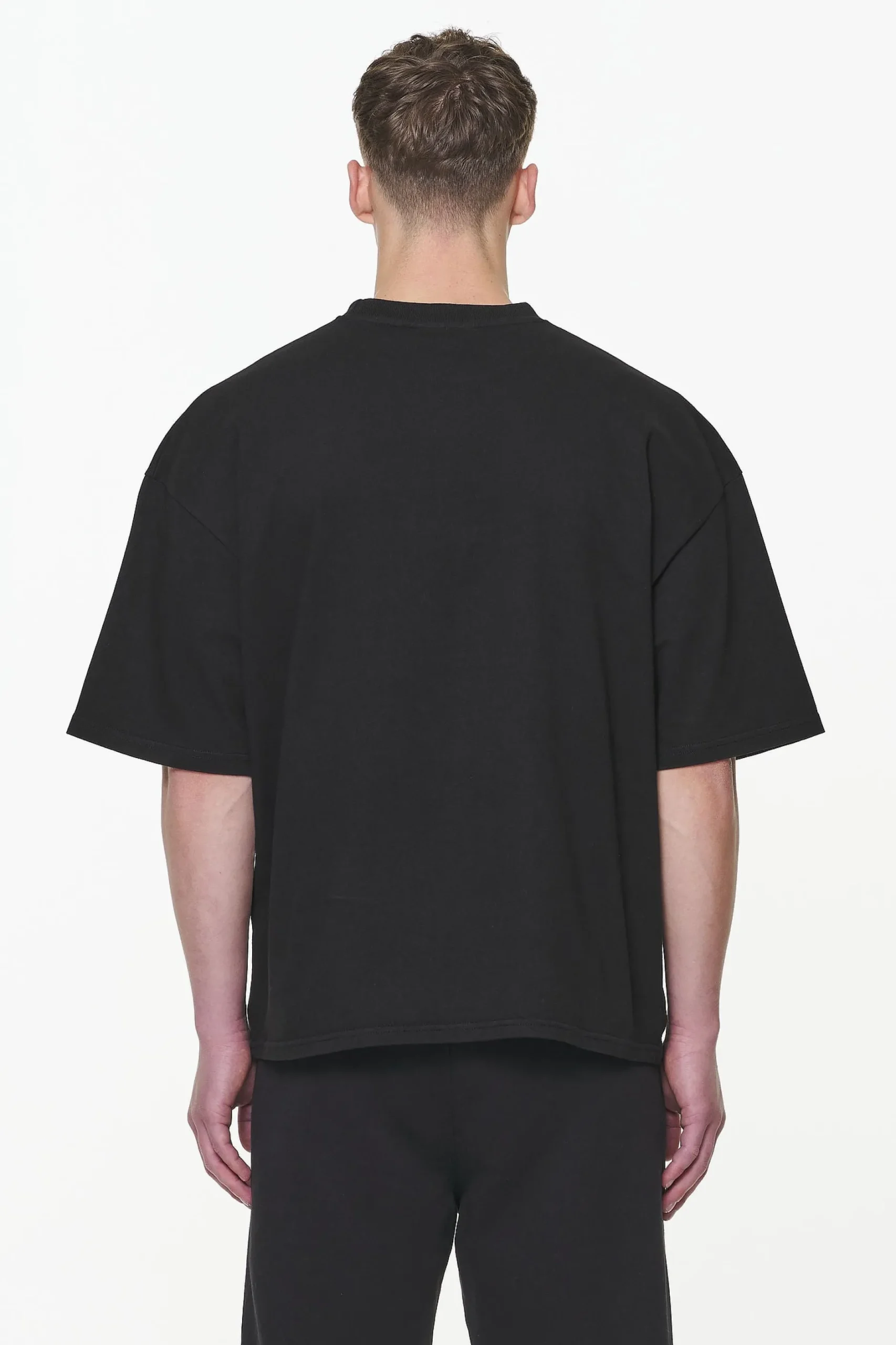 Pegador Tees|Logo Boxy Tee Vintage washed onyx black