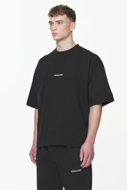Pegador Tees|Logo Boxy Tee Vintage washed onyx black