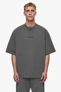 Pegador Tees|Logo Boxy Tee Washed Anthracite