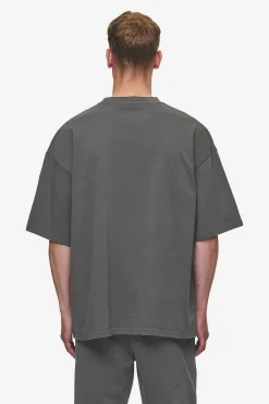 Pegador Tees|Logo Boxy Tee Washed Anthracite