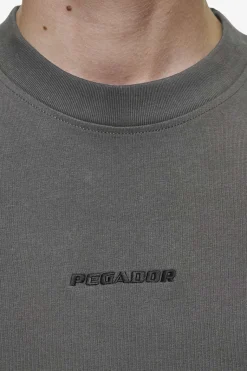 Pegador Tees|Logo Boxy Tee Washed Anthracite