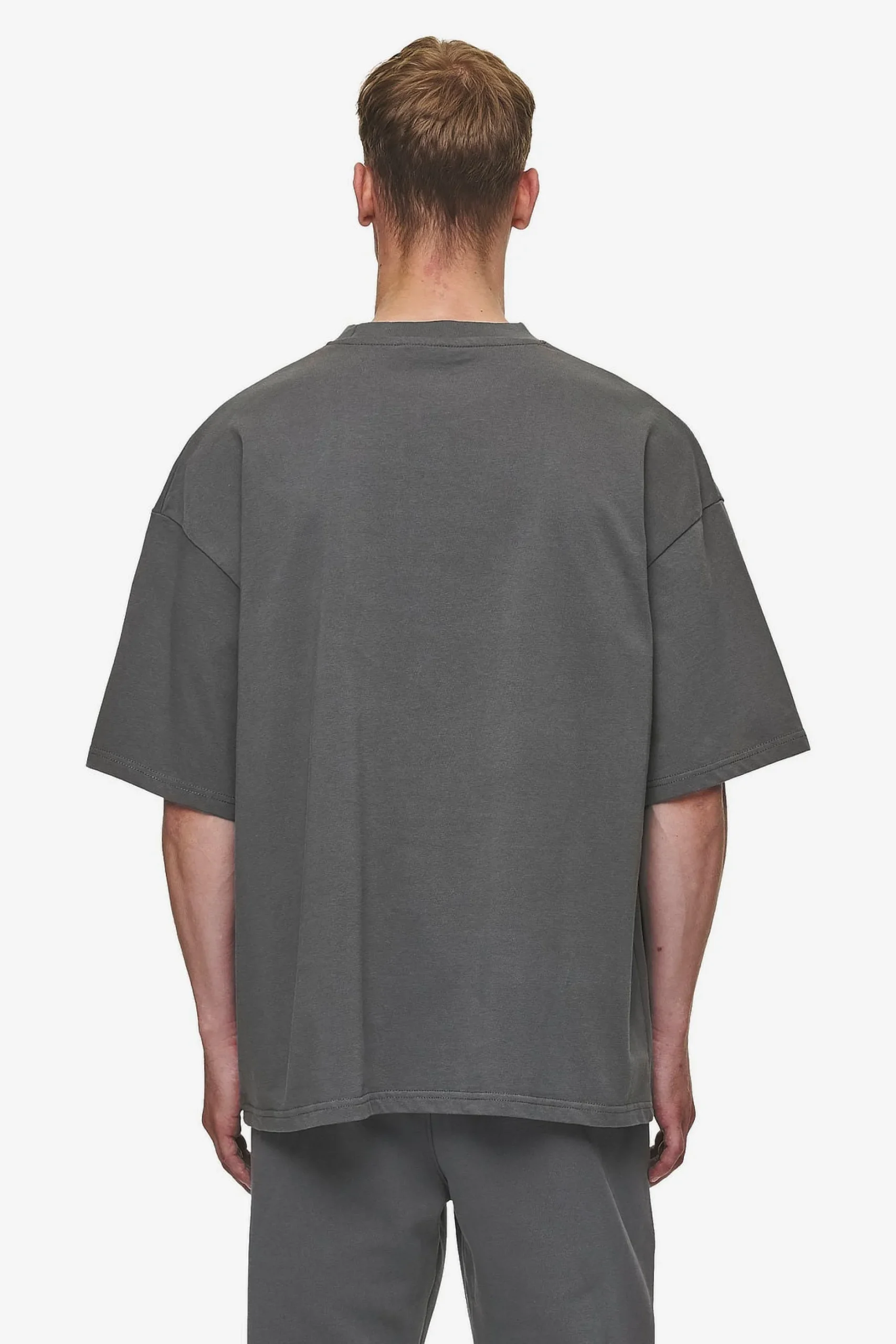 Pegador Tees|Logo Boxy Tee Washed Anthracite