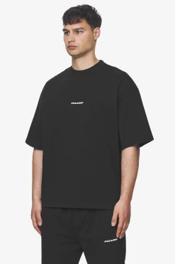 Pegador Tees|Logo Boxy Tee White Gum Washed black