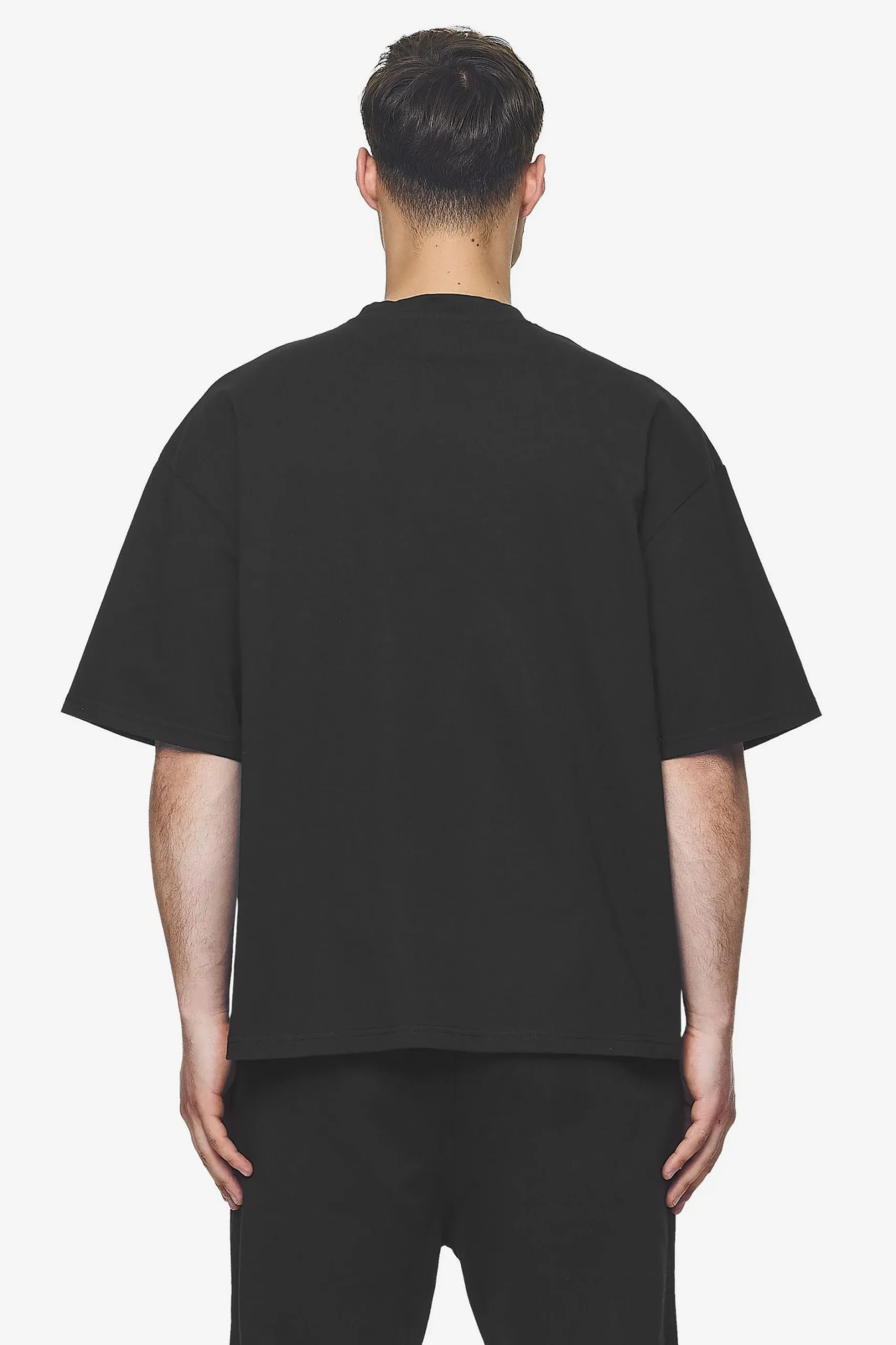 Pegador Tees|Logo Boxy Tee White Gum Washed black