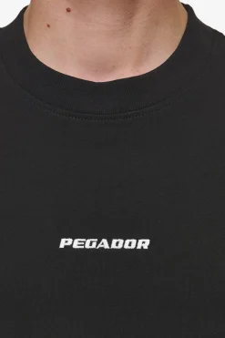 Pegador Tees|Logo Boxy Tee Washed Black