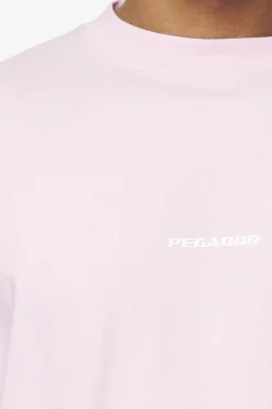 Pegador Tees|Logo Boxy Tee White Gum Washed bubblegum