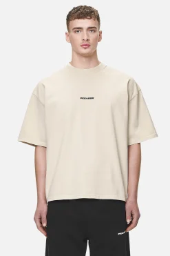 Pegador Tees|Logo Boxy Tee Black Gum Washed desert sand