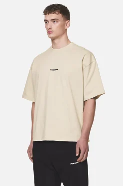 Pegador Tees|Logo Boxy Tee Black Gum Washed desert sand