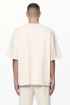 Pegador Tees|Logo Boxy Tee Gum Washed dust cream
