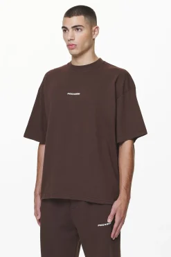 Pegador Tees|Logo Boxy Tee Gum Washed oak brown