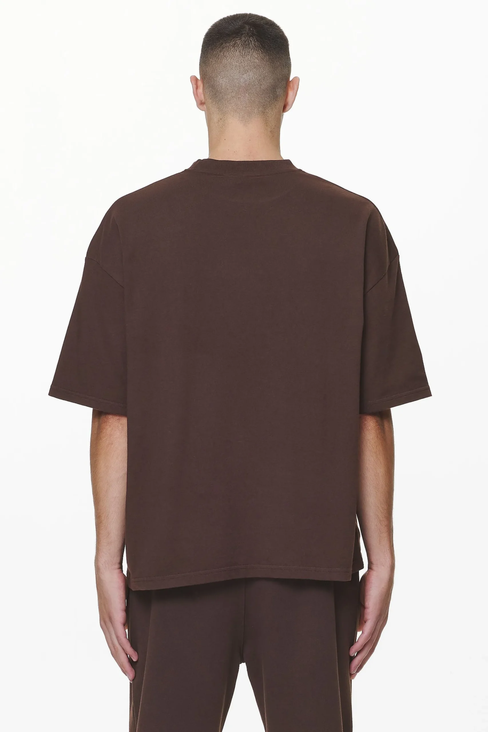 Pegador Tees|Logo Boxy Tee Gum Washed oak brown