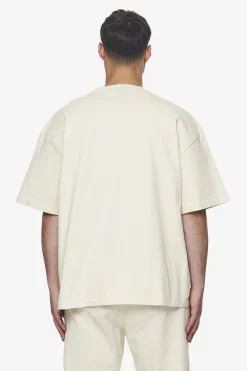 Pegador Tees|Logo Boxy Tee Black Gum Washed salty cream