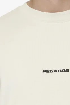Pegador Tees|Logo Boxy Tee Black Gum Washed salty cream