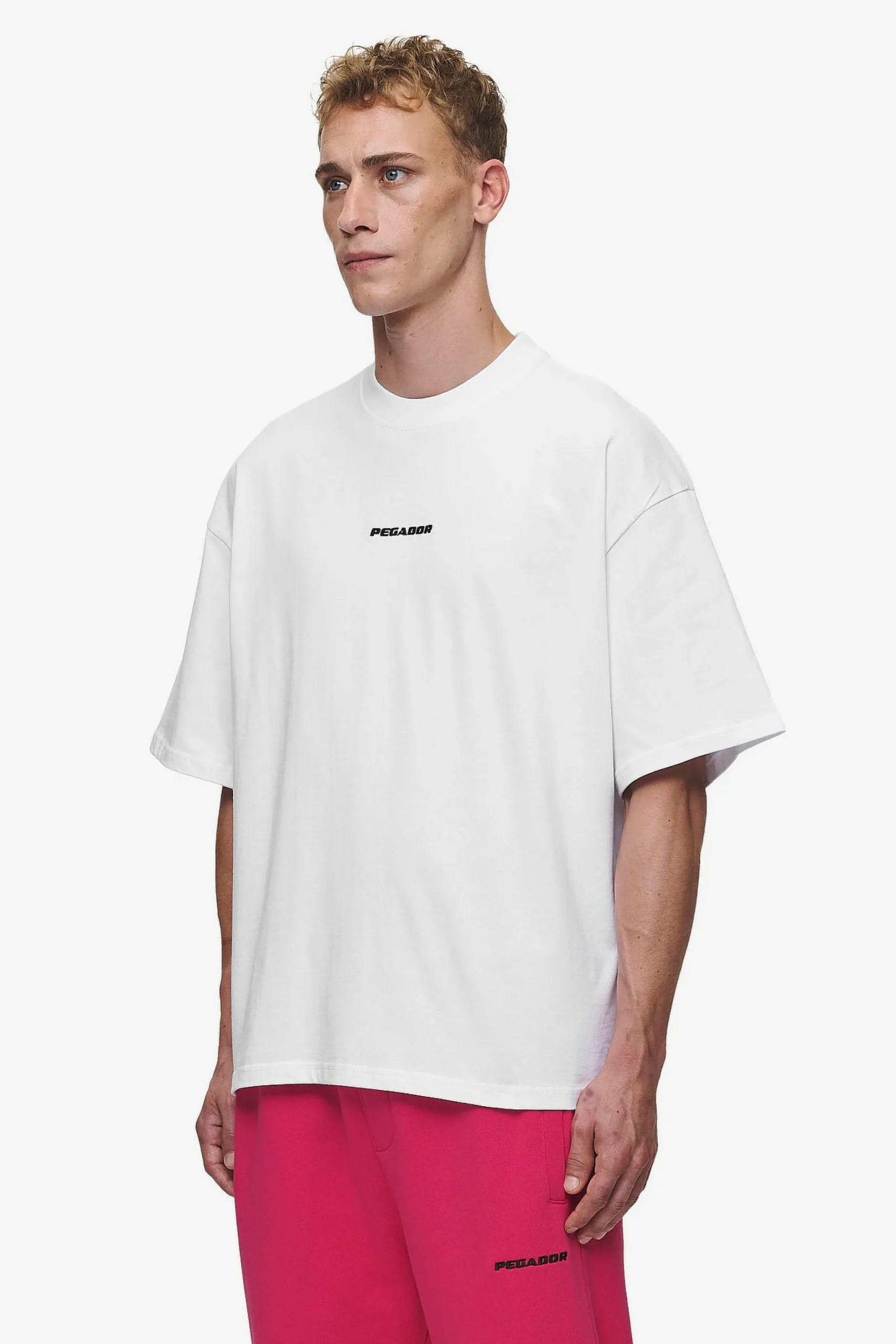 Pegador Tees|Logo Boxy Tee White