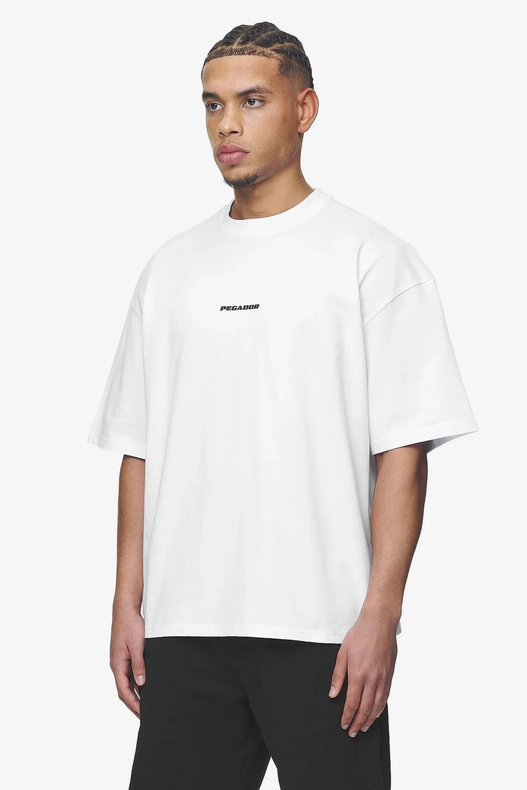 Pegador Tees|Logo Boxy Tee Black Gum White