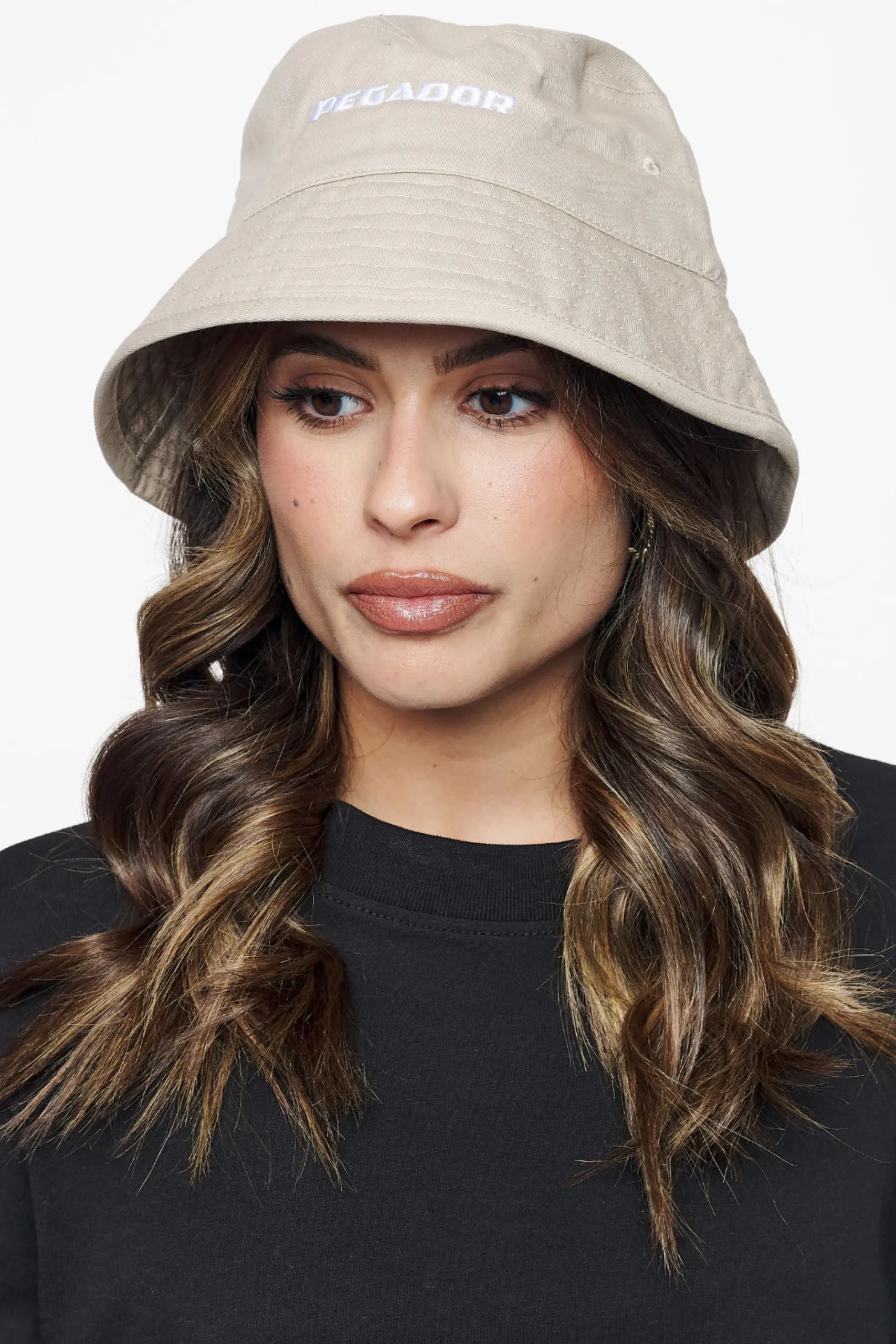 Pegador Caps & Hats|Logo Cotton Twill Bucket Hat Sand