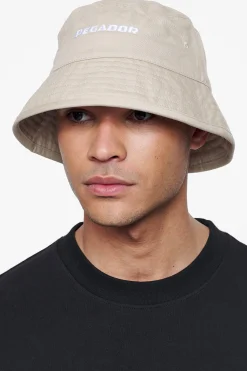 Pegador Caps & Hats|Logo Cotton Twill Bucket Hat Sand