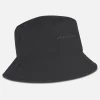 Pegador Caps & Hats|Logo Crushed Nylon Bucket Hat Black