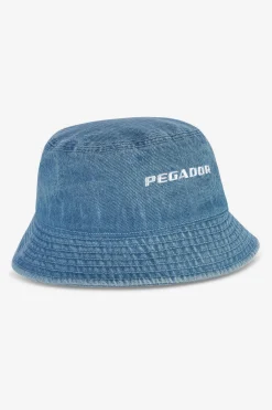 Pegador Caps & Hats|Logo Denim Bucket Hat Baby Blue