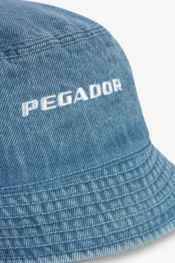Pegador Caps & Hats|Logo Denim Bucket Hat Baby Blue