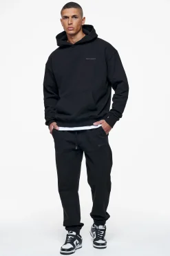 Pegador Pants & Joggers|Logo Heavy Sweat Jogger Gum Black