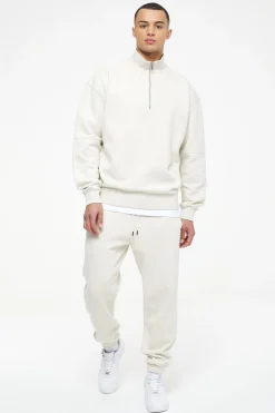 Pegador Pants & Joggers|Logo Heavy Sweat Jogger Gum Vintage washed angels cream
