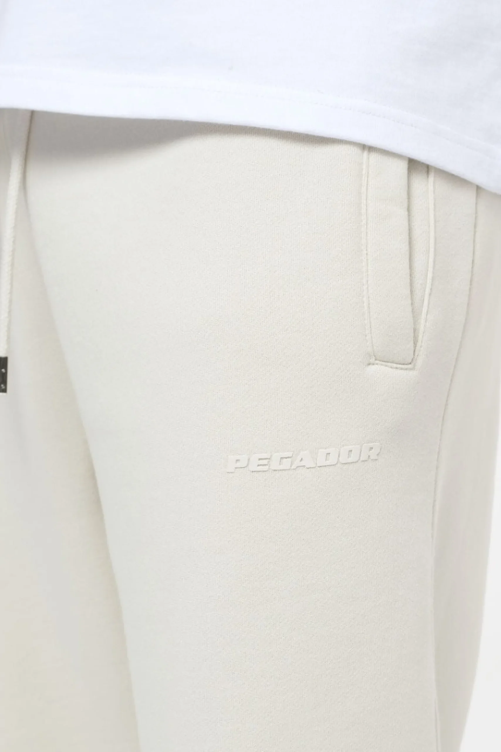 Pegador Pants & Joggers|Logo Heavy Sweat Jogger Gum Vintage washed angels cream