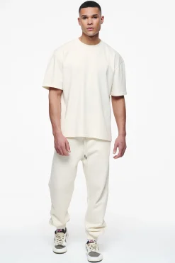 Pegador Pants & Joggers|Logo Heavy Sweat Jogger Gum Vintage washed unbleached