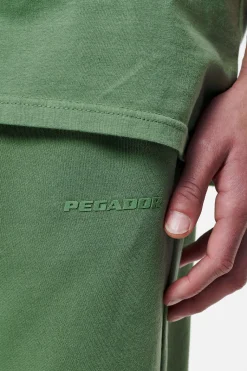 Pegador Pants & Joggers|Logo Heavy Sweat Jogger Gum Vintage washed cypress green