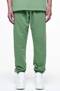 Pegador Pants & Joggers|Logo Heavy Sweat Jogger Gum Vintage washed cypress green