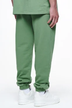 Pegador Pants & Joggers|Logo Heavy Sweat Jogger Gum Vintage washed cypress green