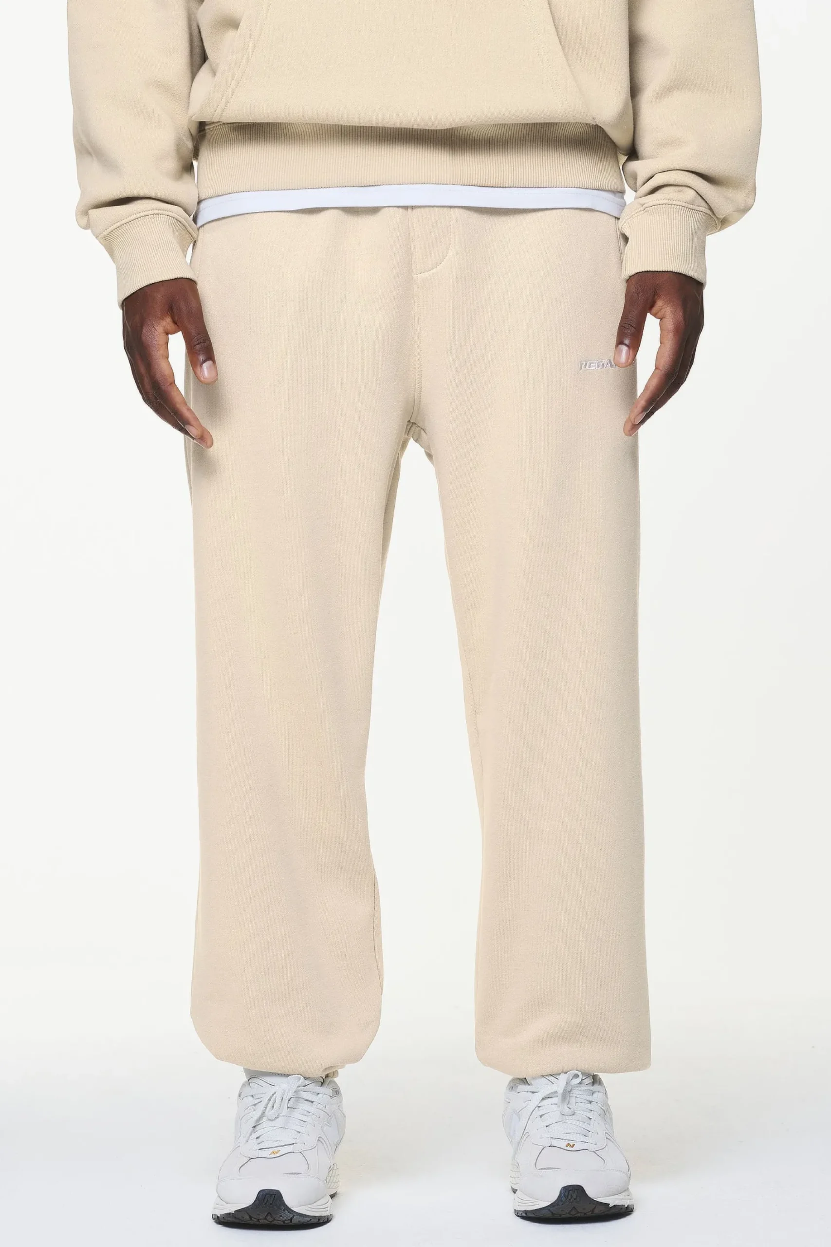 Pegador Pants & Joggers|Logo Heavy Sweat Jogger Vintage washed kingdom beige