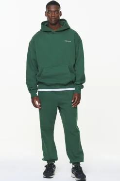 Pegador Pants & Joggers|Logo Heavy Sweat Jogger Vintage washed british green
