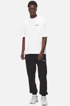 Pegador Pants & Joggers|Logo Heavy Sweat Jogger Gum Washed black white