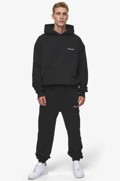 Pegador Pants & Joggers|Logo Heavy Sweat Jogger Washed Black