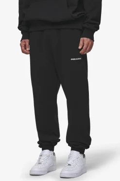 Pegador Pants & Joggers|Logo Heavy Sweat Jogger Washed Black