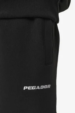Pegador Pants & Joggers|Logo Heavy Sweat Jogger Washed Black