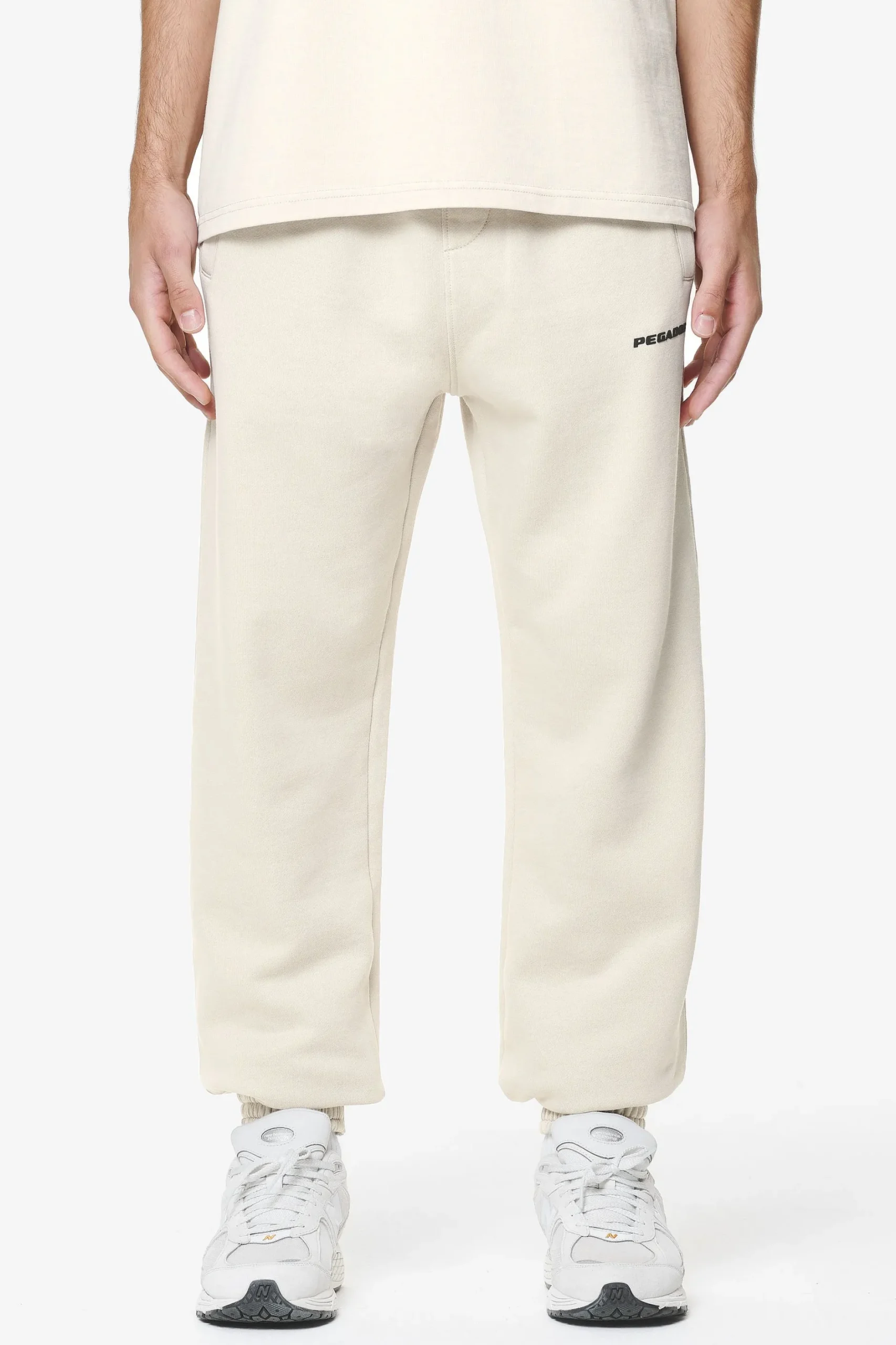 Pegador Pants & Joggers|Logo Heavy Sweat Jogger Gum Washed dust cream