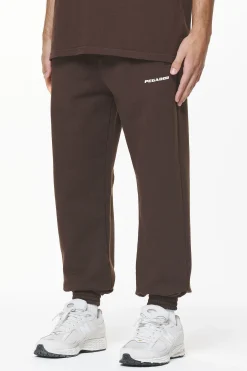 Pegador Pants & Joggers|Logo Heavy Sweat Jogger Gum Washed oak brown
