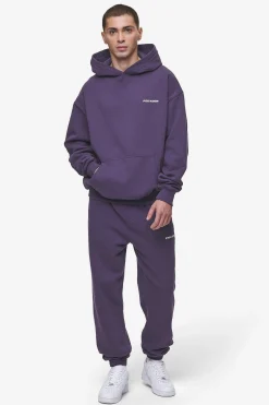 Pegador Pants & Joggers|Logo Heavy Sweat Jogger Washed Deep Purple