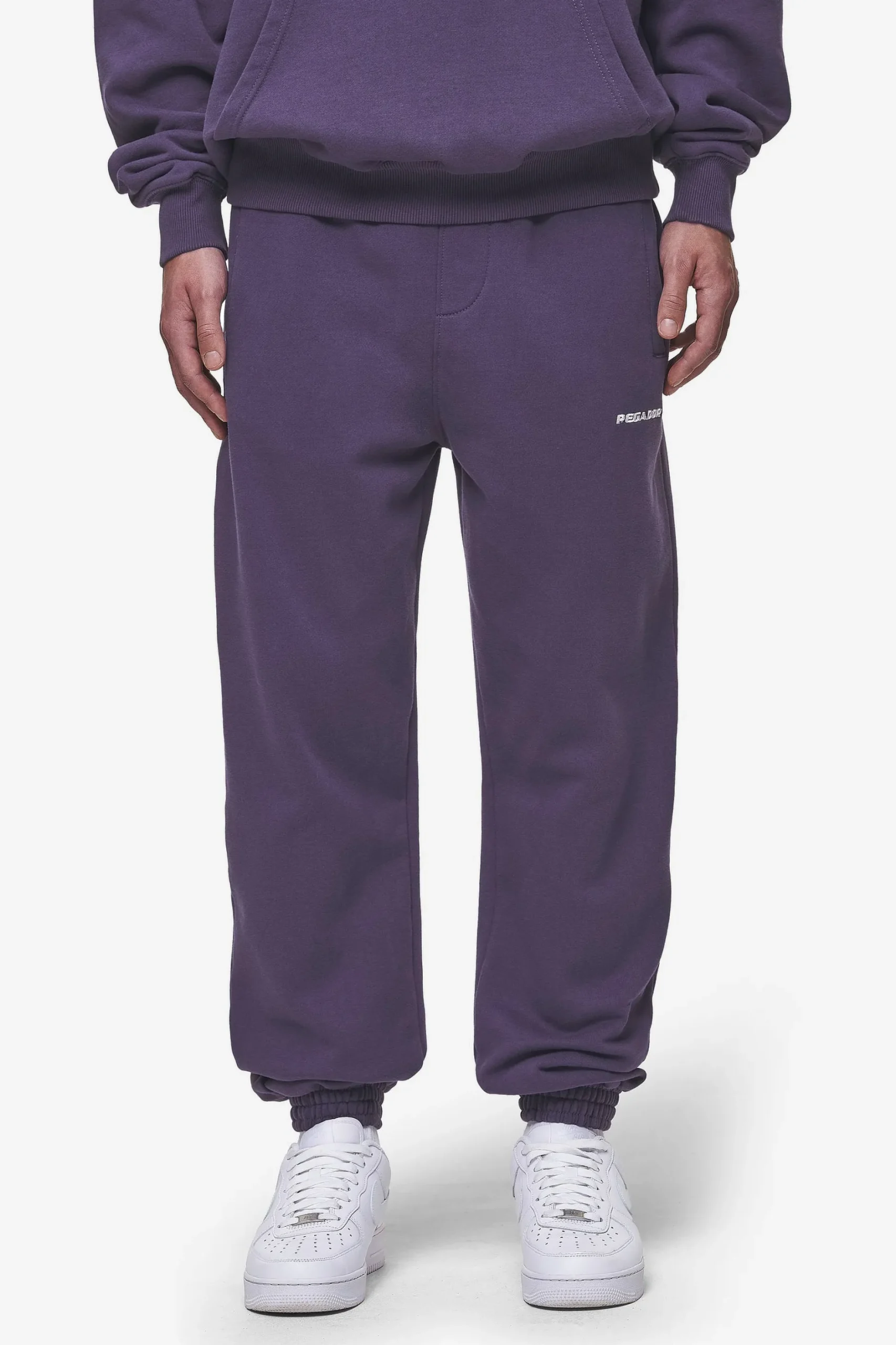 Pegador Pants & Joggers|Logo Heavy Sweat Jogger Washed Deep Purple