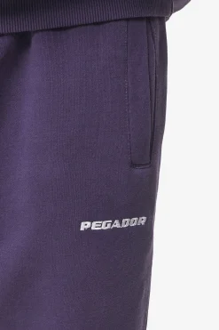Pegador Pants & Joggers|Logo Heavy Sweat Jogger Washed Deep Purple