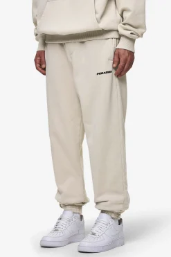 Pegador Pants & Joggers|Logo Heavy Sweat Jogger Washed Light Beige
