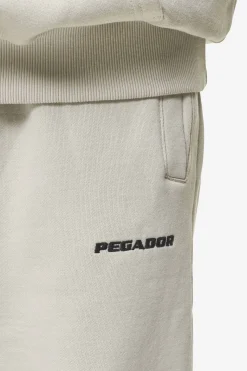 Pegador Pants & Joggers|Logo Heavy Sweat Jogger Washed Light Beige