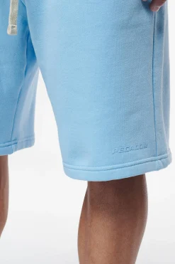 Pegador Shorts|Logo Heavy Sweat Shorts Vintage Washed Riviera Blue Gum