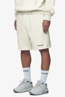 Pegador Shorts|Logo Heavy Sweat Shorts Black Gum Washed salty cream