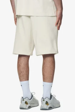 Pegador Shorts|Logo Heavy Sweat Shorts Black Gum Washed salty cream