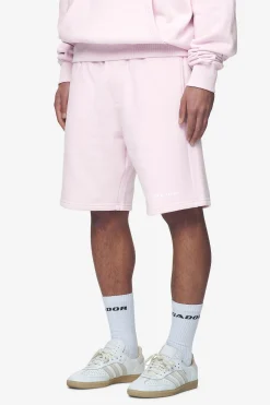 Pegador Shorts|Logo Heavy Sweat Shorts White Gum Washed bubblegum
