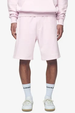 Pegador Shorts|Logo Heavy Sweat Shorts White Gum Washed bubblegum