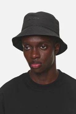 Pegador Caps & Hats|Logo Nylon Bucket Hat Black